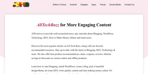 Link Placement On Alltechbuzz.net