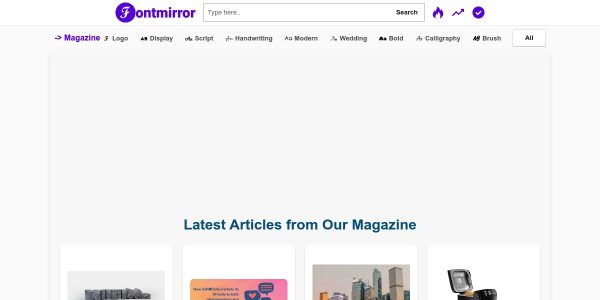 Link Placement On Fontmirror.com