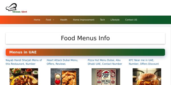 Link Placement On Menusalert.org