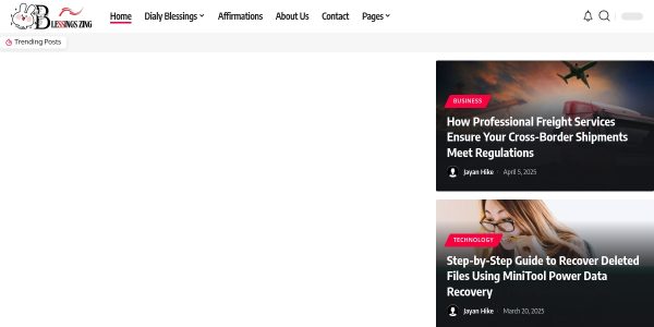 Link Placement On Blessingszing.com
