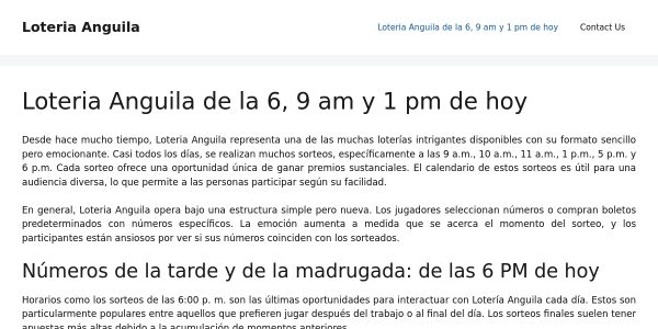 Link Placement On Loteriaanguiladela.com