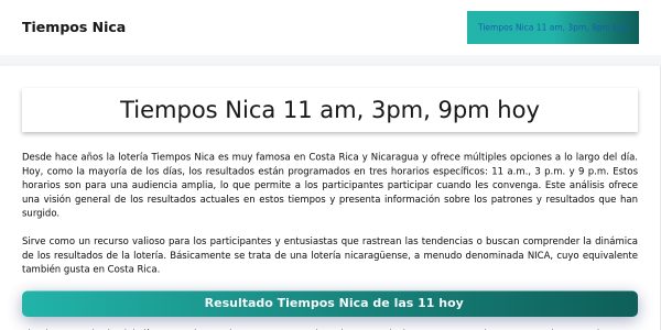 Link Placement On Tiemposnicahoy.lat