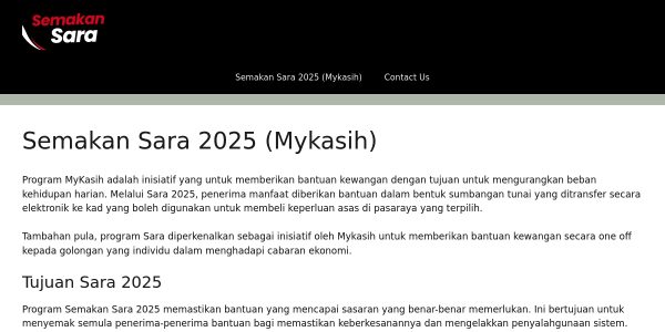 Link Placement On Sara2025.my