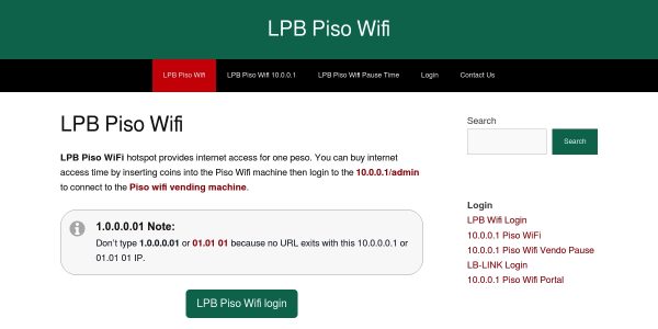 Link Placement On lpbwifipiso.com