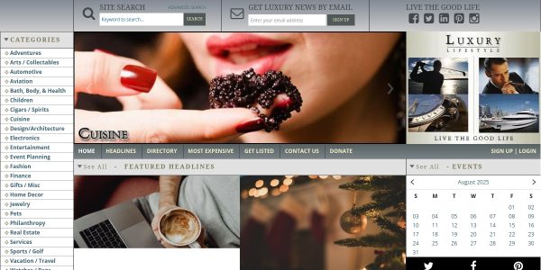Link Placement On Luxurylifestyle.com