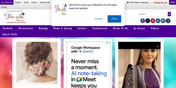 Link Placement On Threads.werindia.com