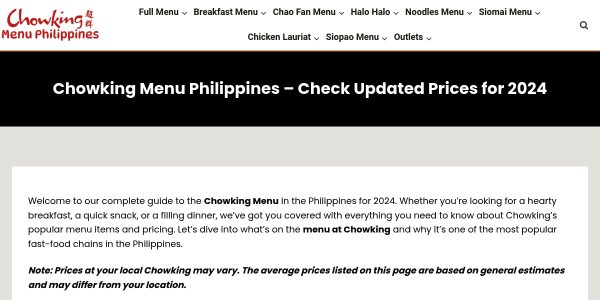 Guest Posting On Chowkingmenuph.com