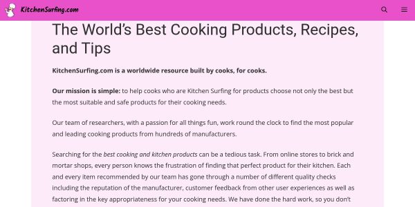 Link Placement On Kitchensurfing.com