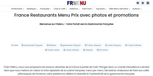 Link Placement On Frmenu.org