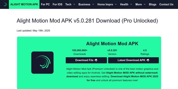 Link Placement On Alightmotionmodpro.com
