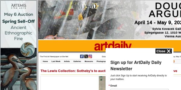 Link Placement On Artdaily.com