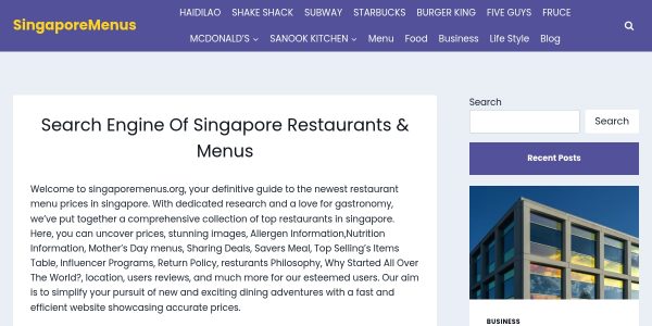 Guest Posting On Singaporemenus.org