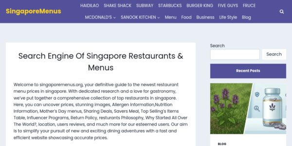Guest Posting On Singaporemenus.org