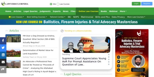 Guest Posting On Lawyersclubindia.com