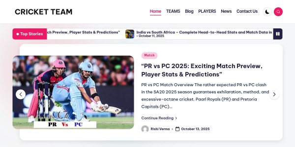 Link Placement On Cricketteambuzz.com
