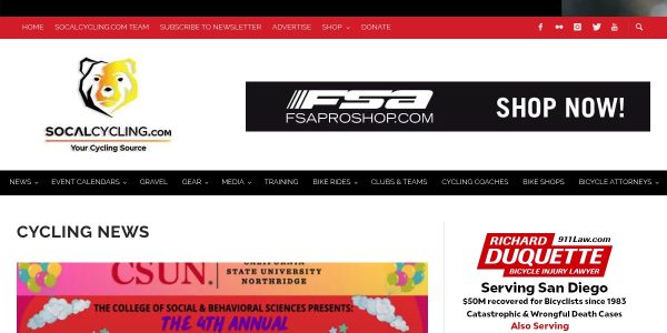 Link Placement On Socalcycling.com