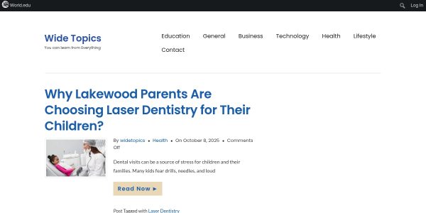 Link Placement On Widetopics.world.edu