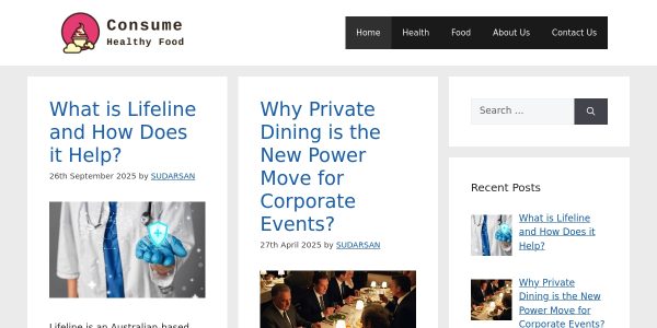 Link Placement On Consumehealthyfood.com