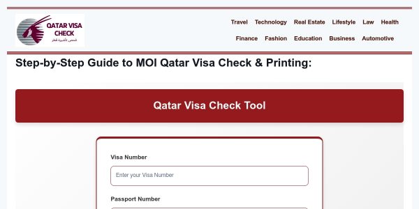 Link Placement On Visacheckqatar.com