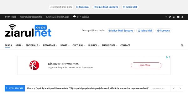 Link Placement On Ziaruldepenet.ro