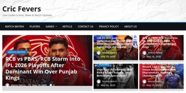 Guest Posting On Cricfevers.com