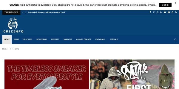 Link Placement On Cricinfo.com.in