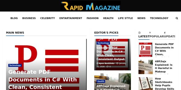 Link Placement On Rapidmagazine.co.uk