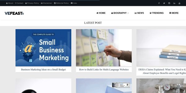 Link Placement On Vefeast.com