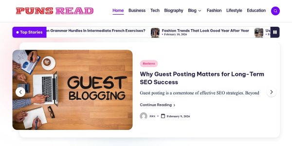 Link Placement On Punsread.com