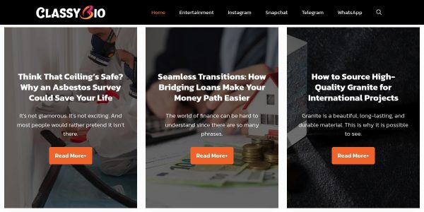 Link Placement On Classybio.com