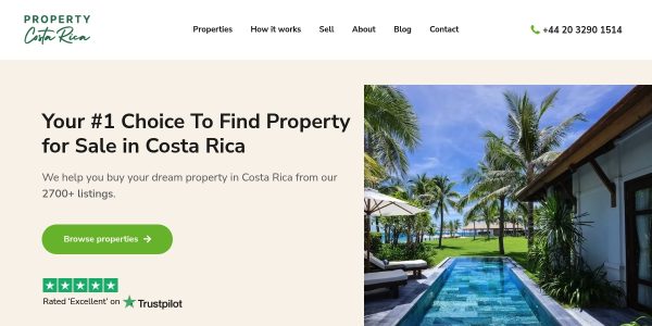 Link Placement On Propertycostarica.co.uk