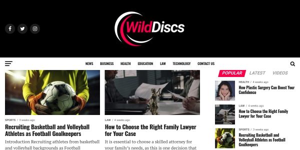 Link Placement On Wilddiscs.com
