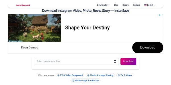 Linkplacement On Insta-save.net