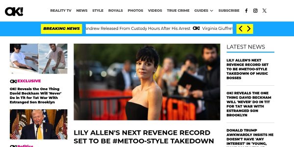 Linkplacement On OKmagazine.com
