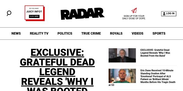 Linkplacement On RadarOnline.com