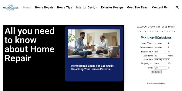 Link Placement On Middleclasshomes.net