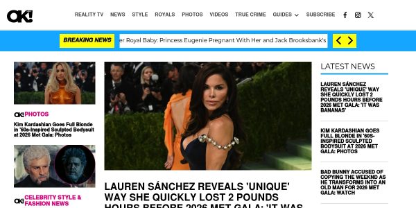 Linkplacement On OKmagazine.com