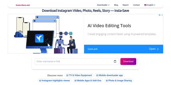 Linkplacement On Insta-save.net