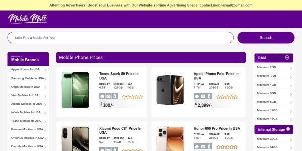 Link Placement On Mobilemall.co