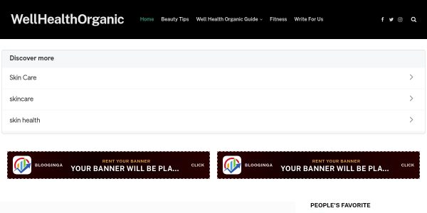 Link Placement On Wellhealthorganics.org
