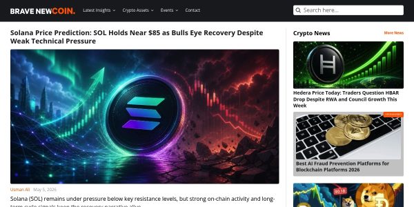 Linkplacement On Bravenewcoin.com