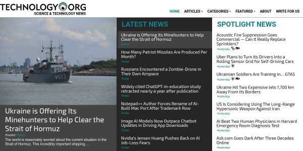Link Placement On Technology.org