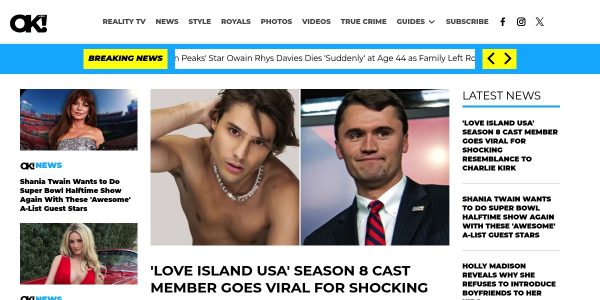 Linkplacement On OKmagazine.com