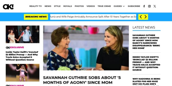 Linkplacement On OKmagazine.com