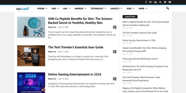 Guest Posting On Tapscape.com