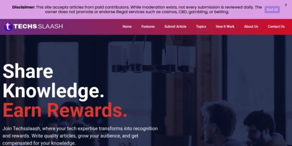 Guest Posting On Techsslaash.com