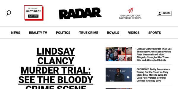 Linkplacement On RadarOnline.com