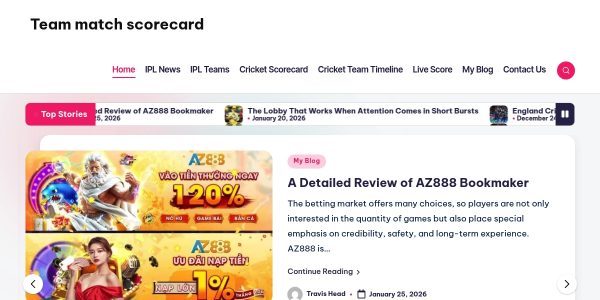Link placement on Teammatchscorecard.com