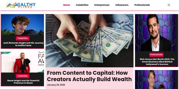 Link placement on Wealthyflicks.com