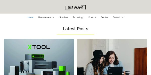 Link placement on Sizeframe.com